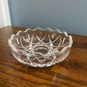 Crystal trinket dish, candy dish
